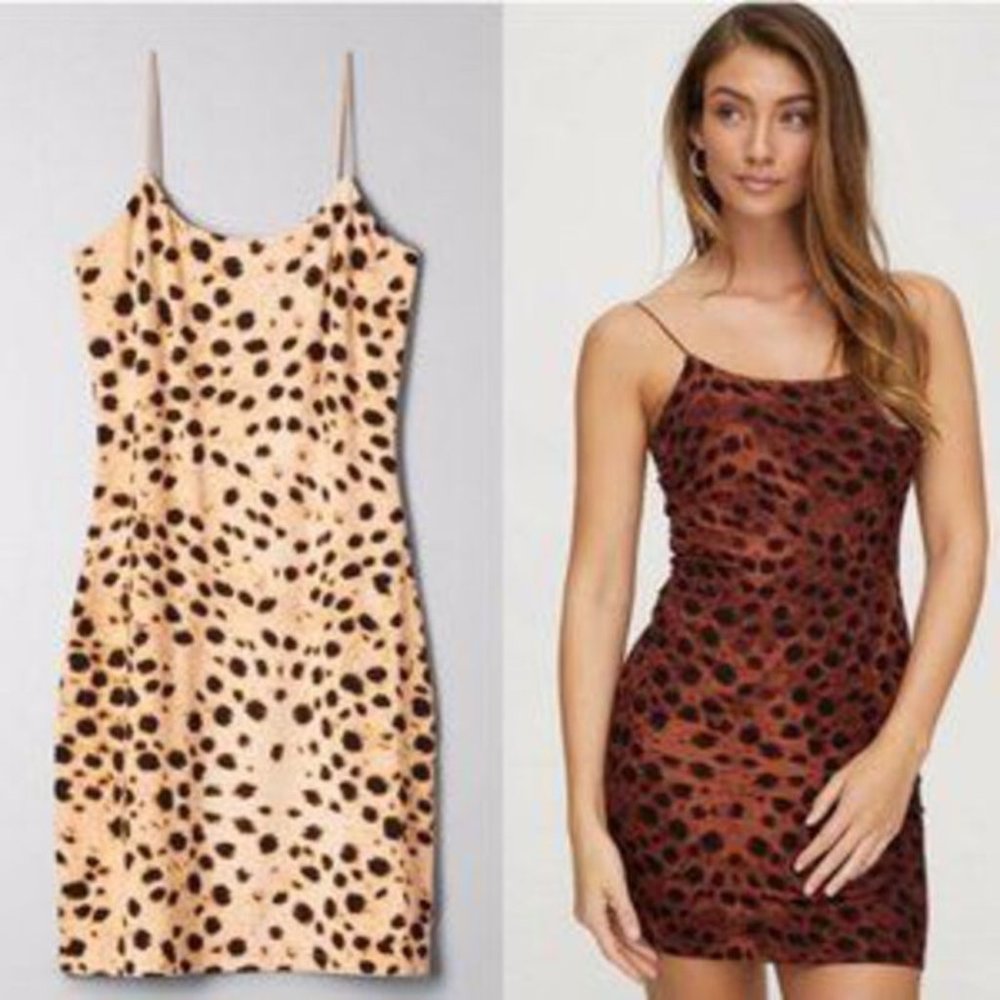 Wilfred Free Tiny Dress Cheetah-print bodycon dress